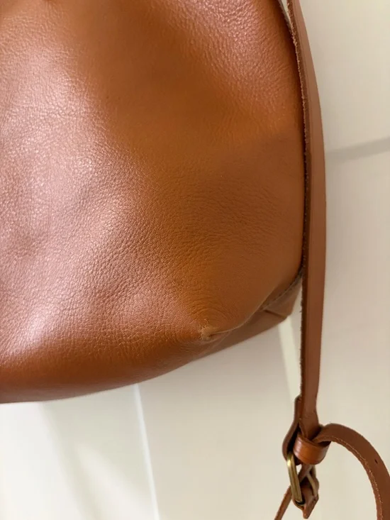 Madewell, The Transport Satchel, English Saddle, Tan Brown, Crossbody Bag - Picture 8 of 16